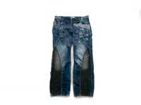 Spodnie jeansowe y2k Cipo&Baxx 38/34us drip patchwork jeans