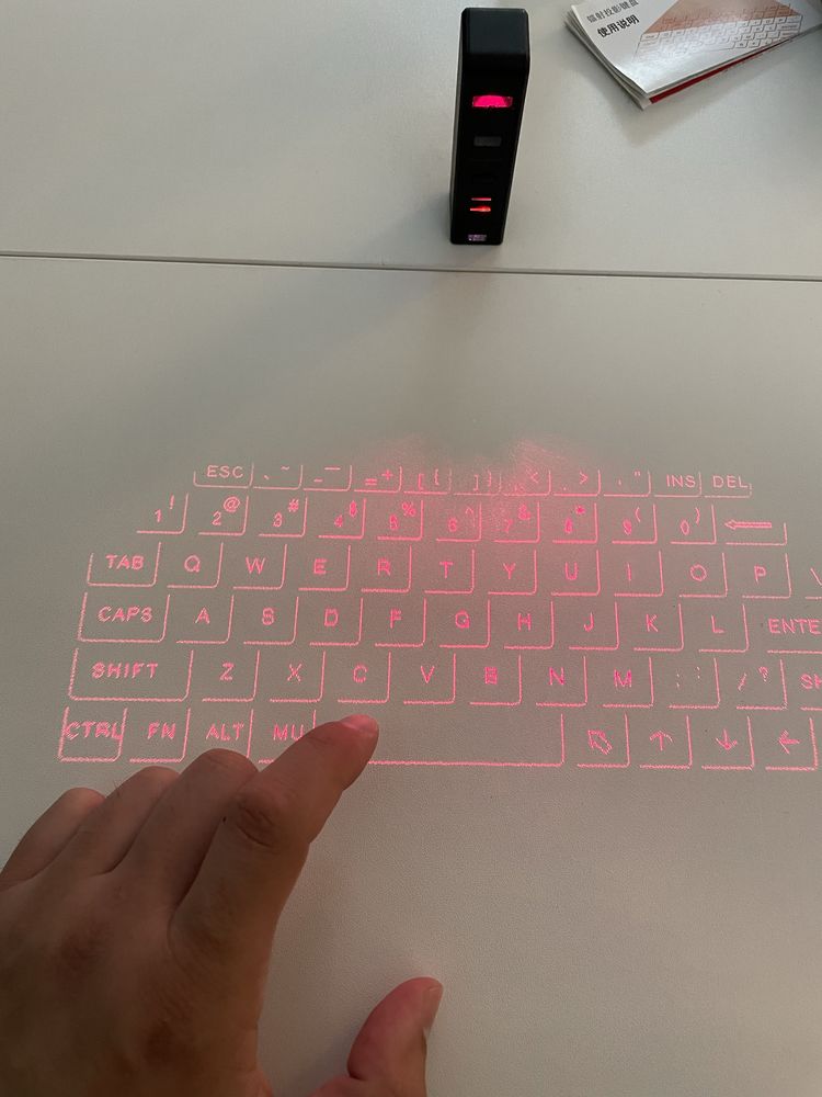 Teclado projetor laser