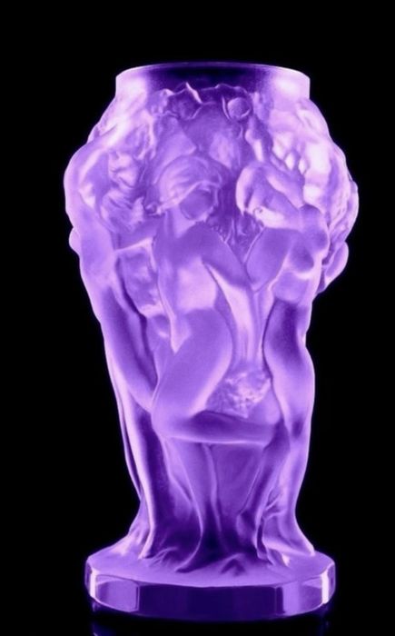 Wazon szkło aleksandrytowe Curt Schlevogt Hoffmann Czechy