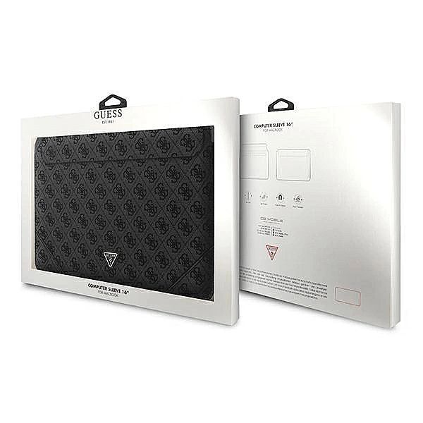 Pokrowiec Guess 4G Uptown Triangle Logo na laptopa 16'' - czarny