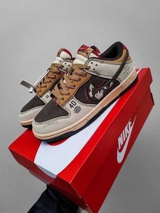 Мужские кроссовки Nike SB Dunk Low x Stussy 40-45 найк сб данк ТОП!!