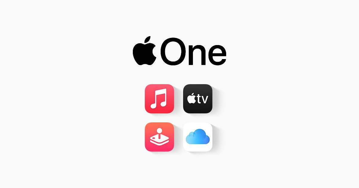 Подписка Apple One, Music, TV+, Arcade, iCloud