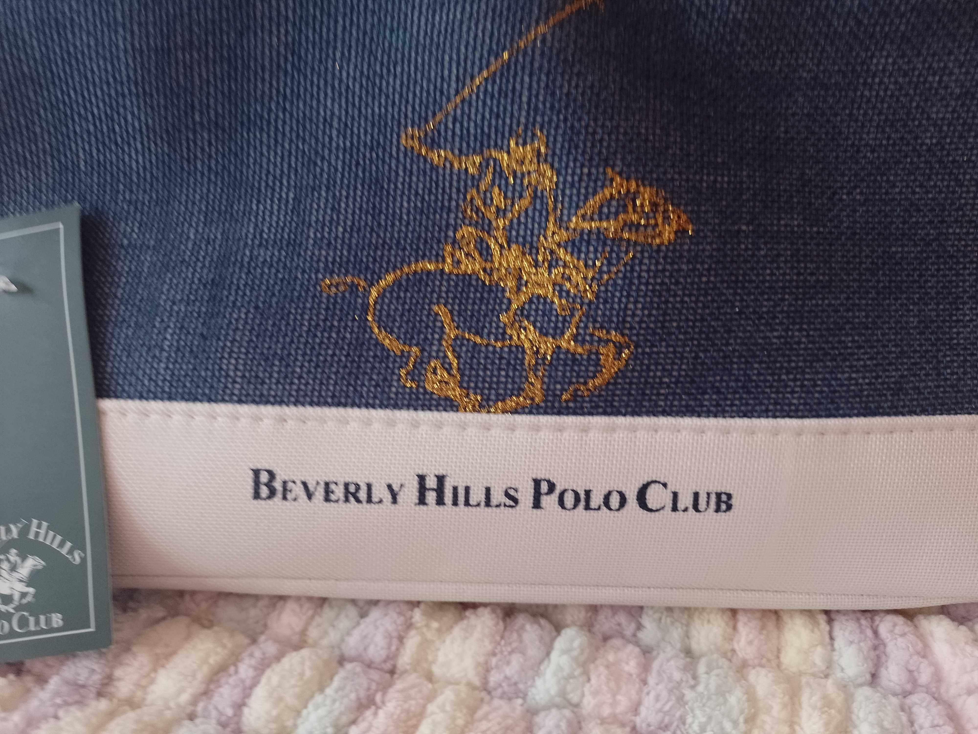 Beverly Hills Polo Club/Granatowa kosmetyczka, Saszetka, NOWA