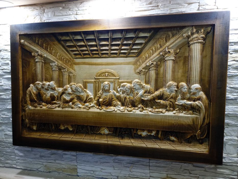 Ostatnia Wieczerza-Drewno-Plaskorzezba