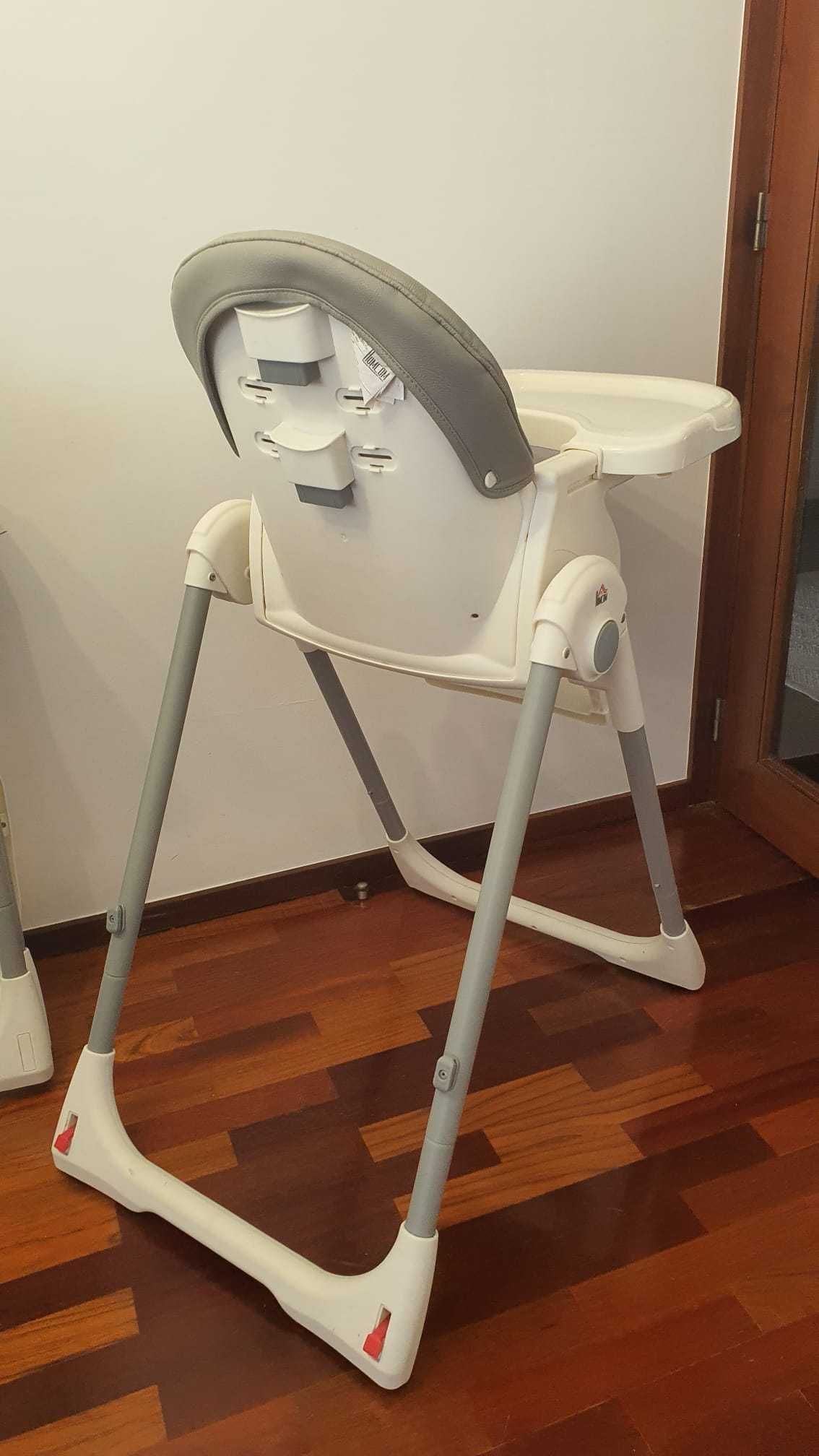Cadeira de refeição ajustável e dobrável para bebê