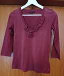 Blusa bordeaux da Massimo Dutti