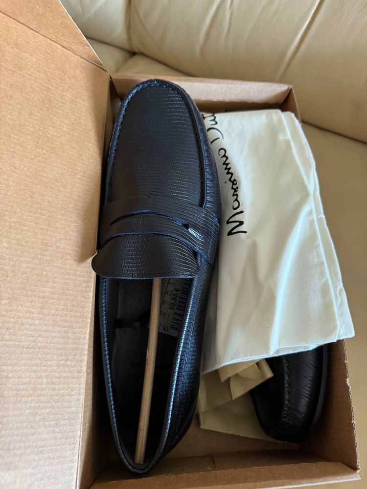 Новые кожаные мокасины Massimo Dutti