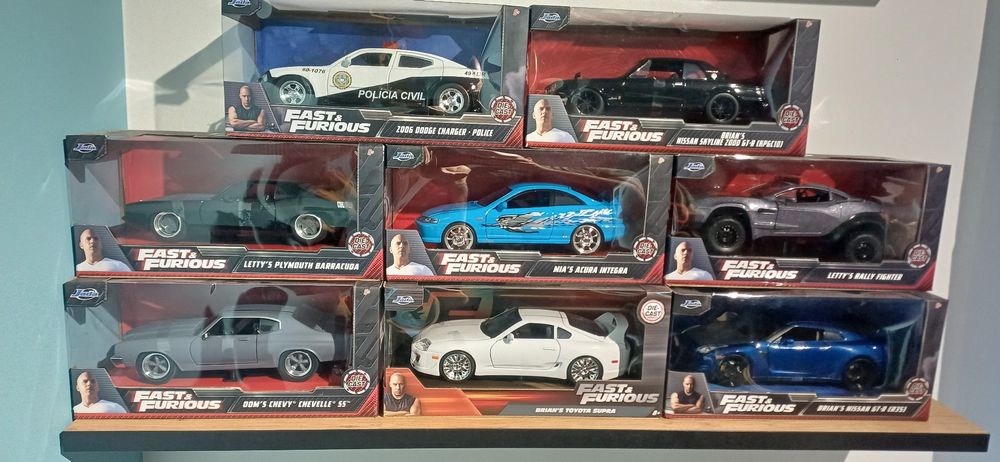 Samochody z serii Szybcy i wściekli. Jada Toys 1:24. 52 sztuki.