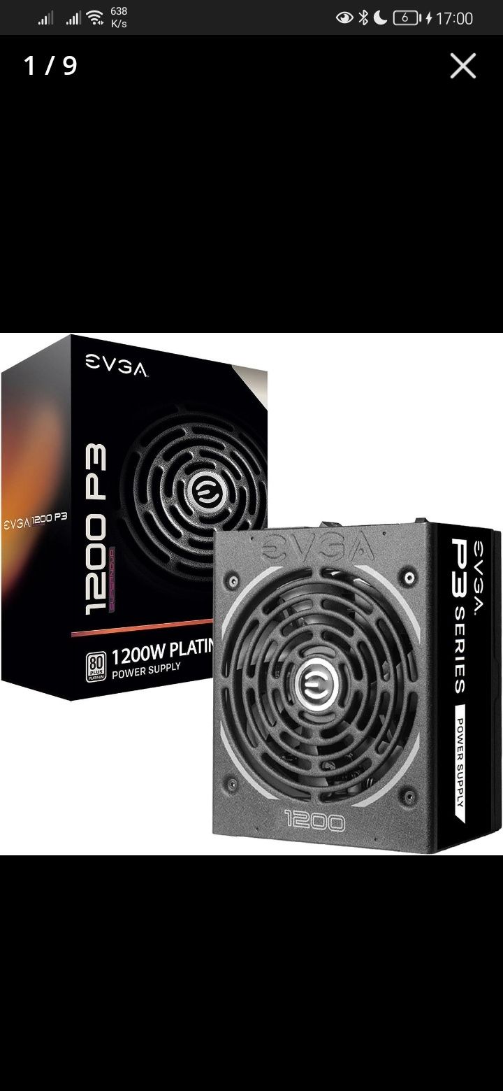 EVGA SuperNOVA P3 220-P3-1200-X1 1200W ATX12V / 80 PLUS PLATINUM usa