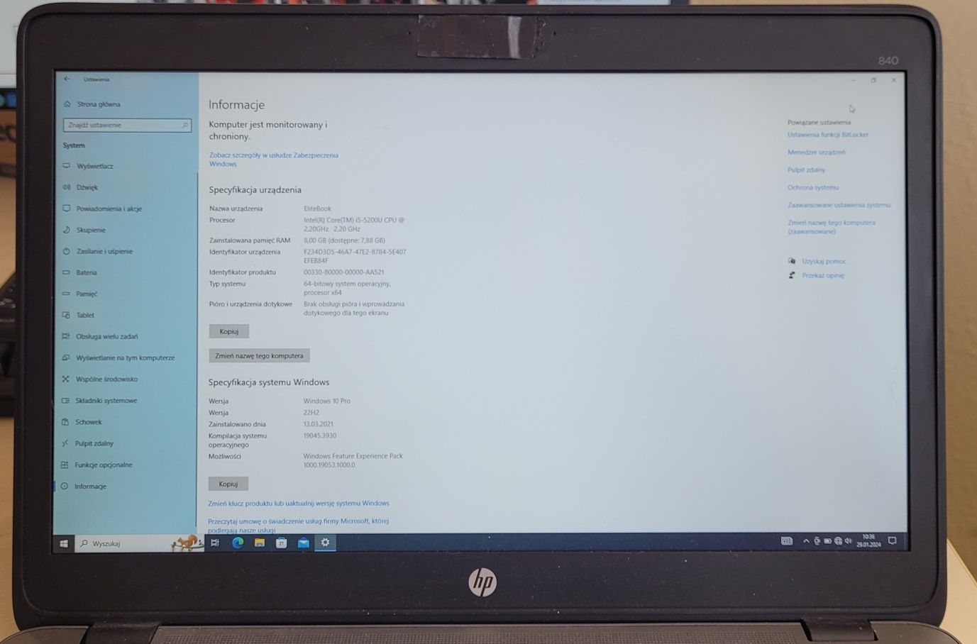 Laptop HP EliteBook 840 G2