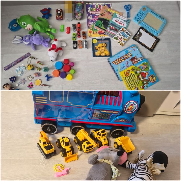 Ящик іграшок 3 4 роки для хлопчика машинки вімельбух книги лот пакет