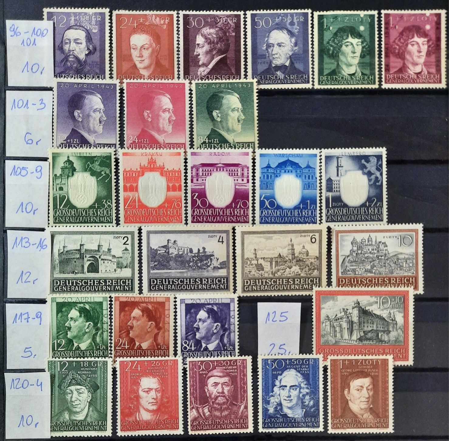 Znaczki pocztowe Generalgouverment