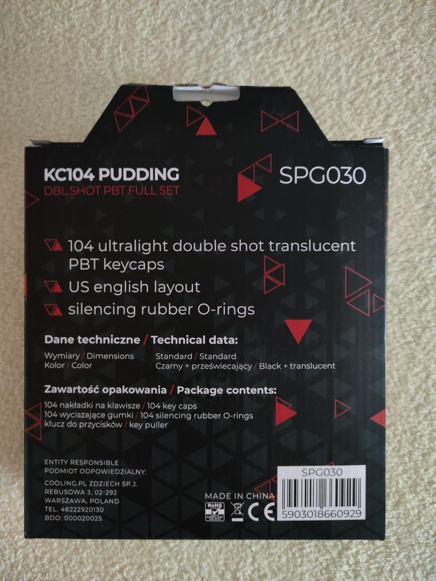 Klawisze (keycaps) kc104 pudding spc gear