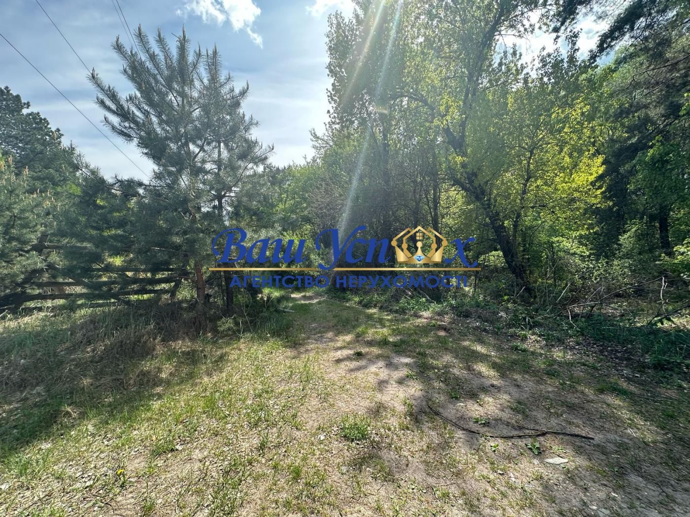 Продаж ділянки в лісі в містечку Конча-Заспа.  КГ Сосновий Бор .