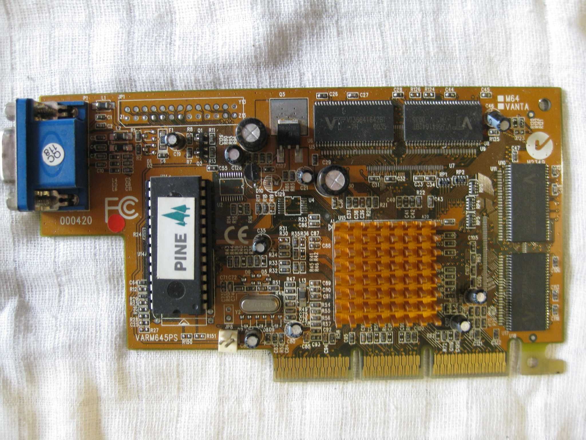 відео карта Pine PT-5988-2S Nvidia Riva TNT2 M64 32MB AGP VGA