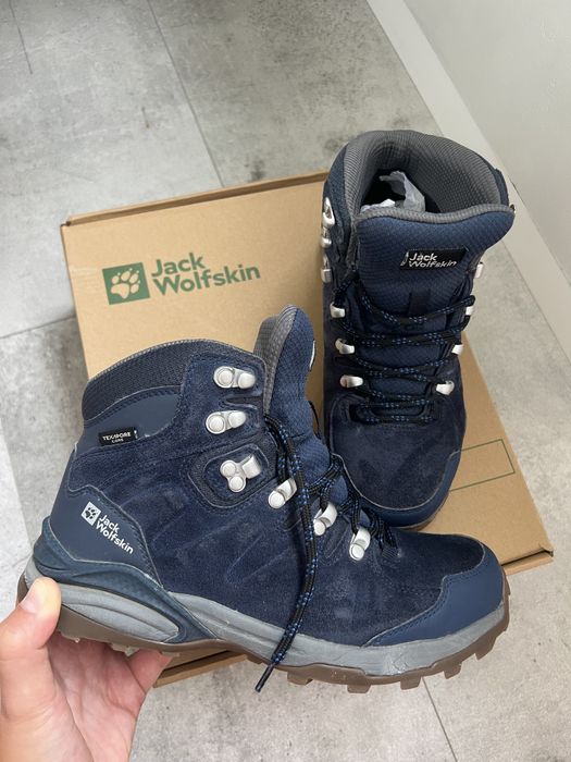 Черевики для трекінгу унісекс Jack Wolfskin Refugio Texapore Mid сині