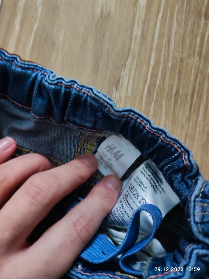 Jeansy noemowlęce H&M r 68