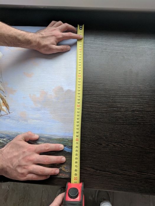 картина маслом корабля на морі, з Італії художник P. Lorenz