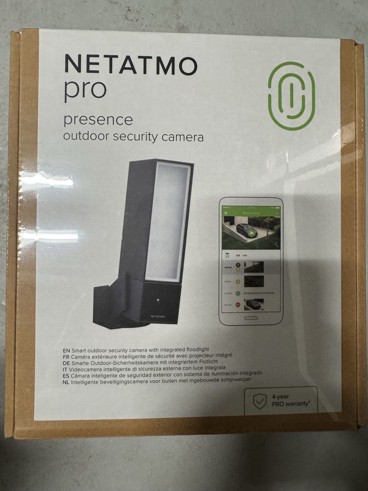 Netatmo NOC-PRO i NOC-S-PRO Kamera zewnętrzna z reflektorem 4 Mpx