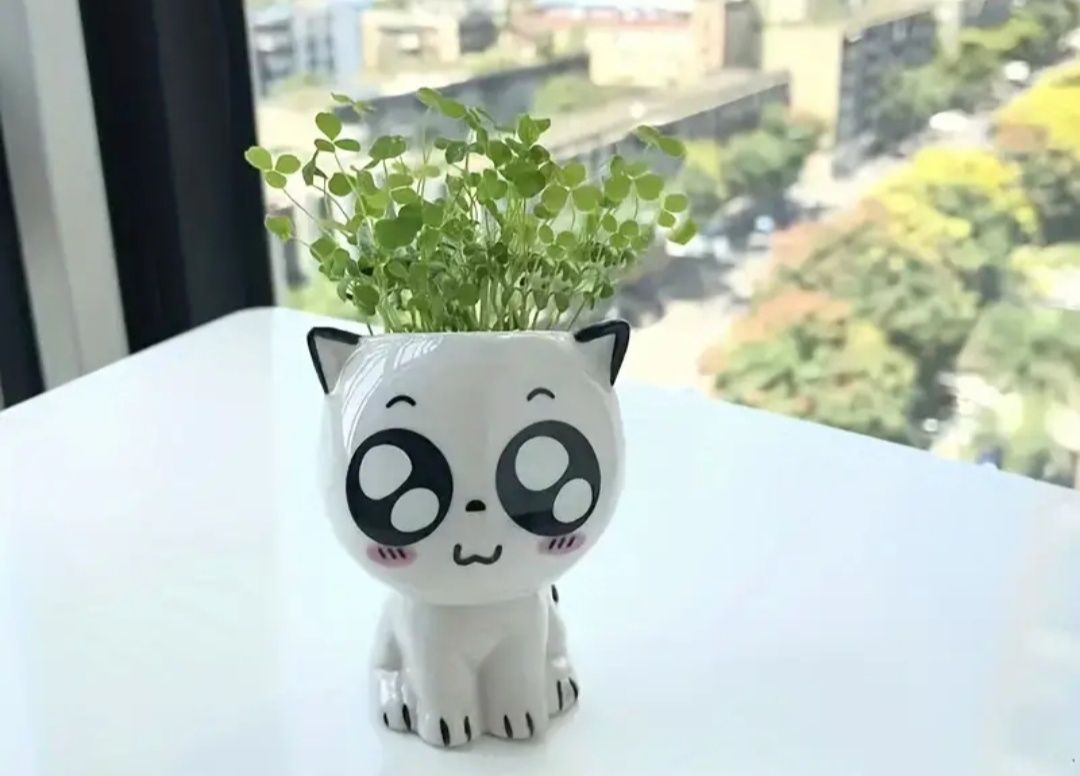 Mini vaso gatos fofos