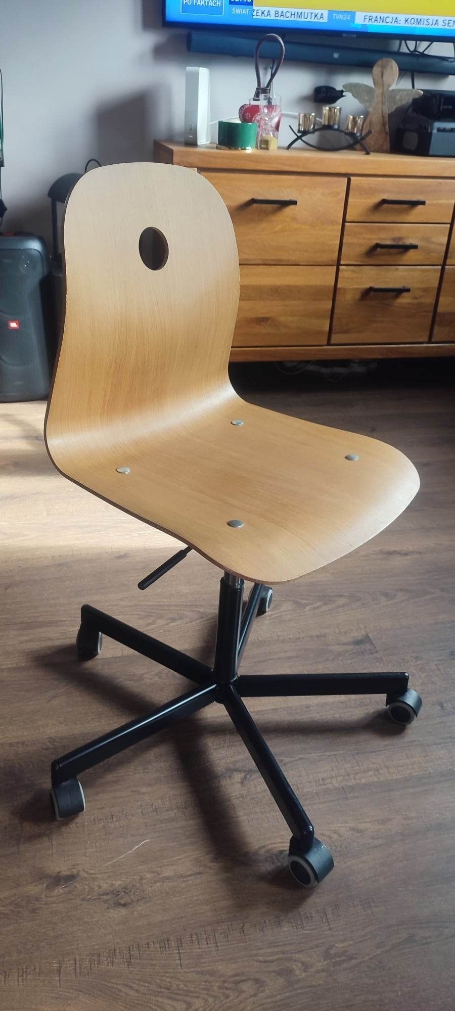 Krzesło obrotowe drewniane IKEA