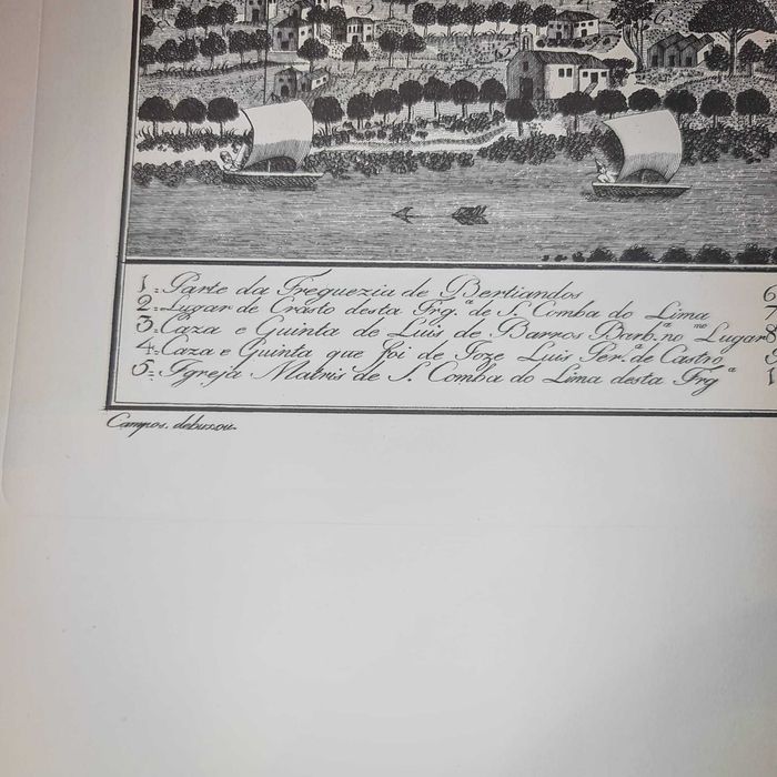 Reprodução Histórica – Vista da Freguesia de Santa Comba do Lima(1780)