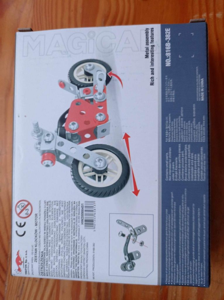 Magical model motor motocykl mały konstruktor lego technic