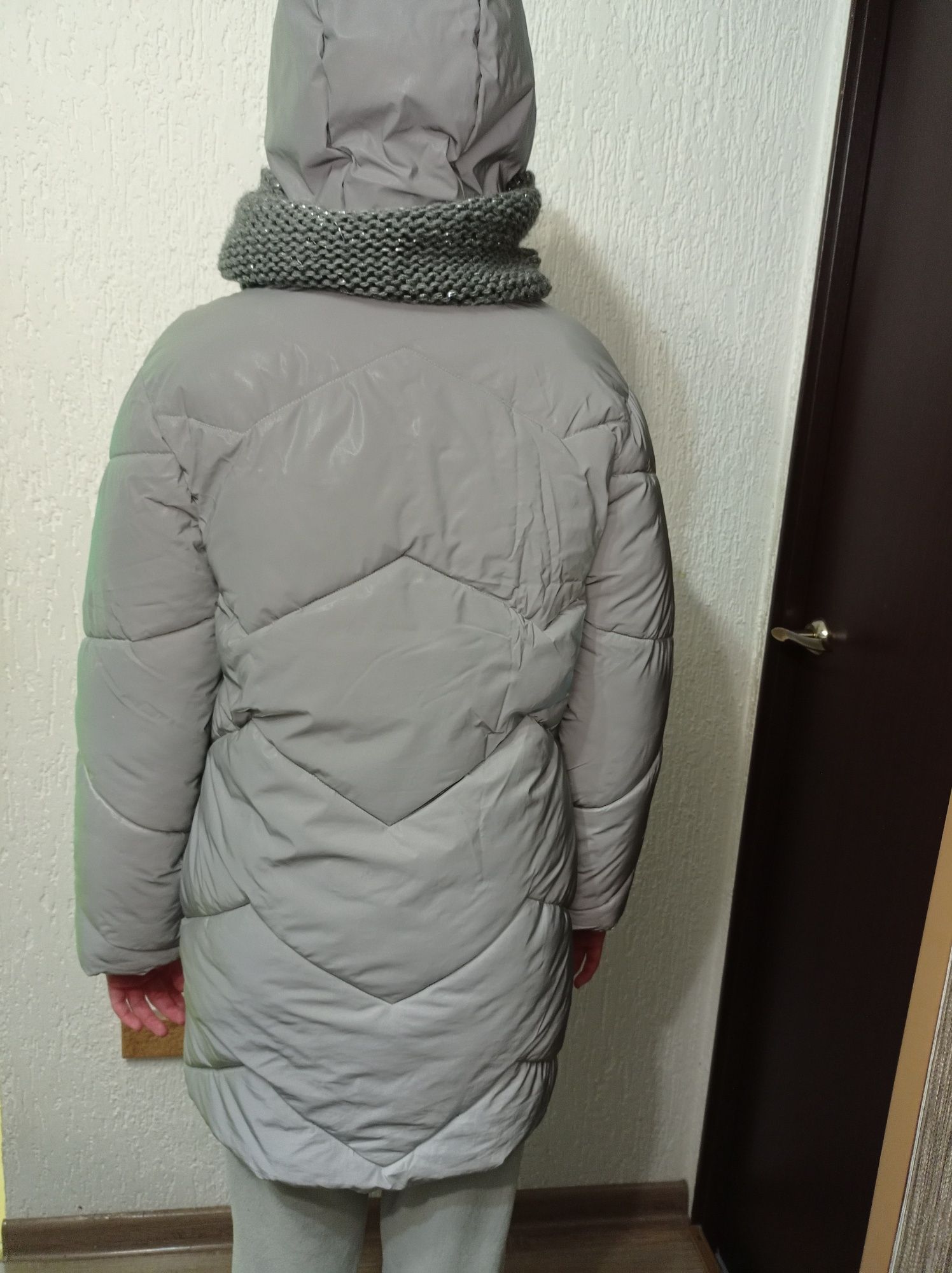 Дитяча зимова куртка на 9р. з світловідбиваючої тканини