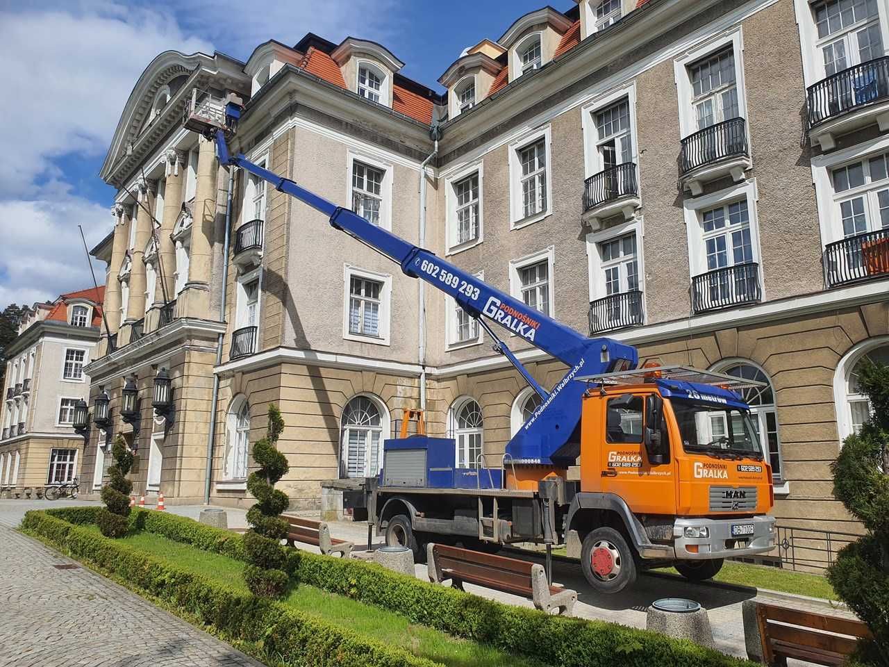 Podnośnik koszowy 20m # 26m # 27m, wynajem, zwyżka, GRALKA Podnośniki