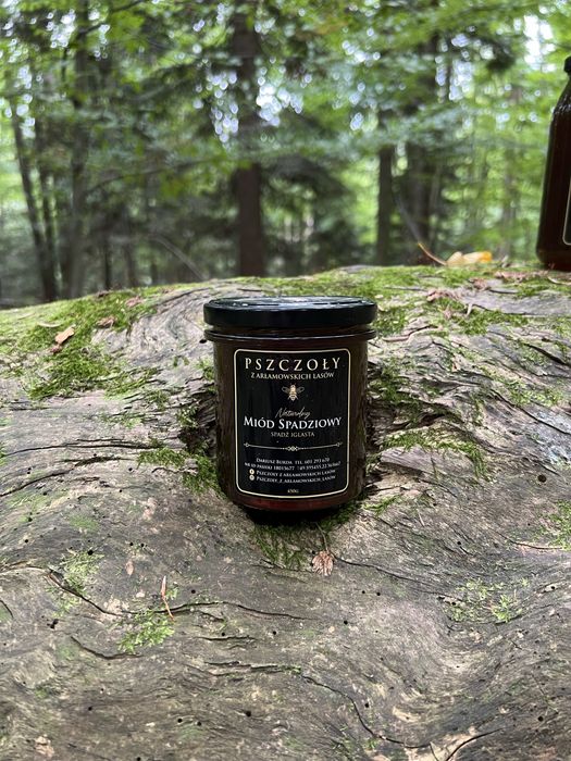Miód spadziowy-spadź iglasta        1xsłoik 450g/350ml