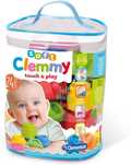 Saco 24 blocos construção silicone CLEMENTONI (6-36M)