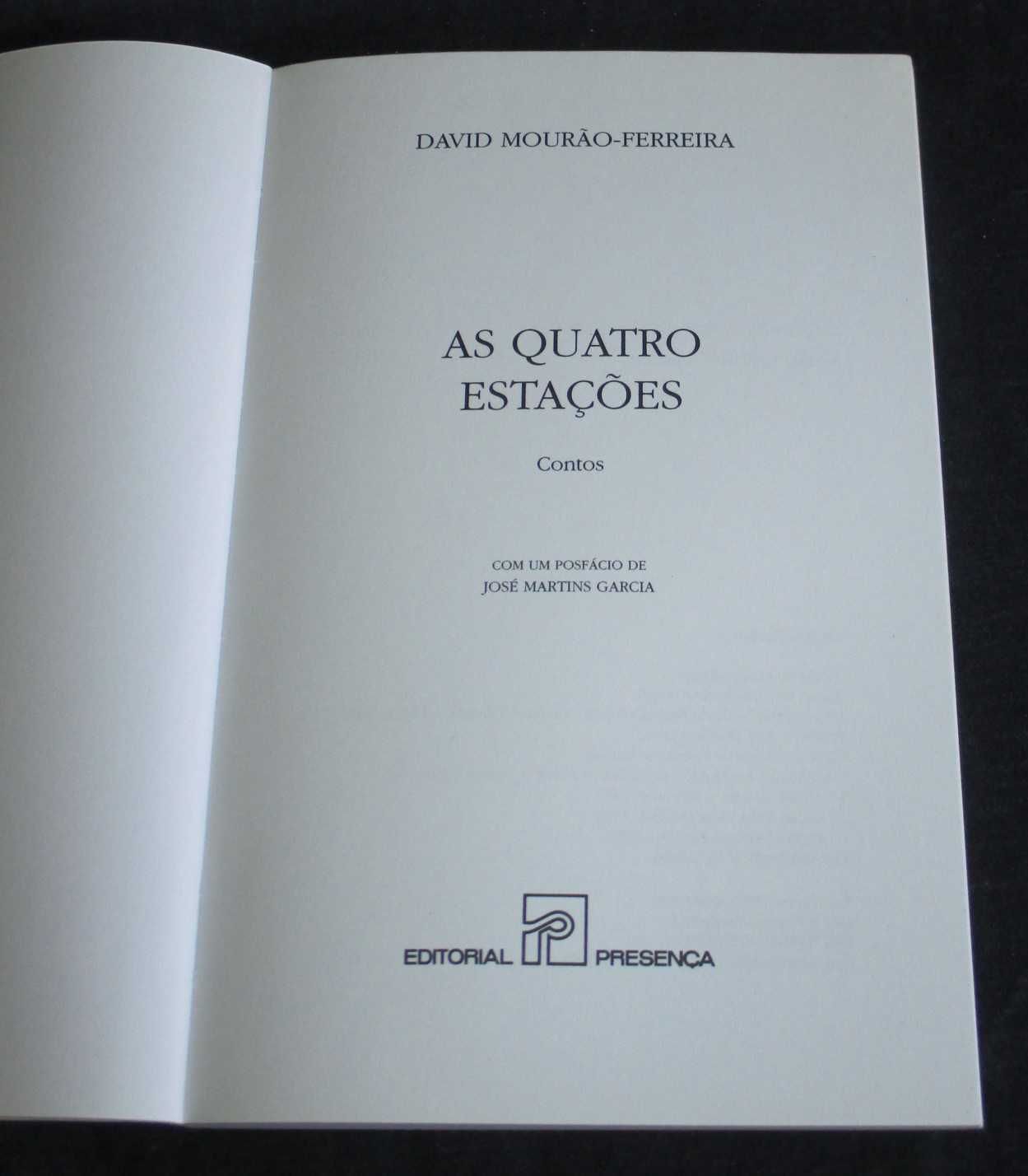 Livro As quatro estações David Mourão-Ferreira