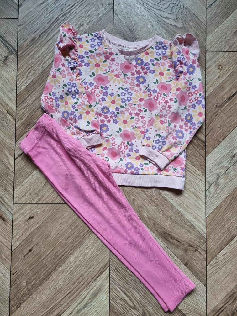 Zestaw paka ubranek dla dziewczynki Zara h&m 104