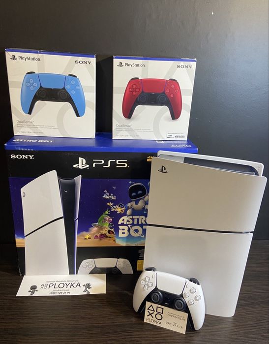 Магазин! Playstation 5 SLIM 1TB (1 или 2 геймпада) +Гарантия +Игры