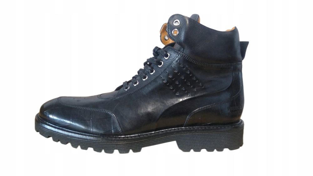 Melvin & Hamilton 42 Buty Męskie Trevor 28 Crock Czarne Skórzane T699