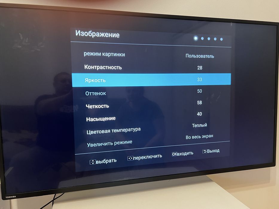 Toshuba телевізор 55дюймів Смарт але краще під TV box