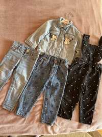 Джинси, джинсова куртка 86 р , Комбінезон на дівчинку 92 розмір