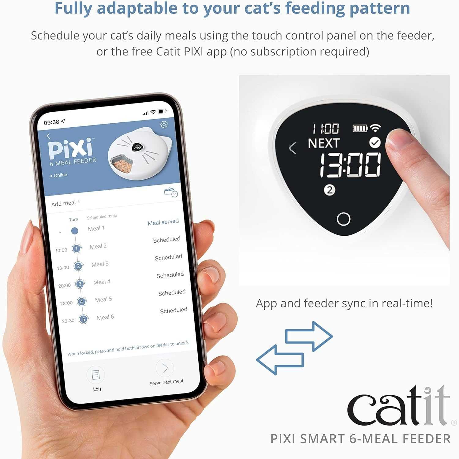 кормушка Catit PIXI Smart 6-Meal Feeder – автоматича розклад годування