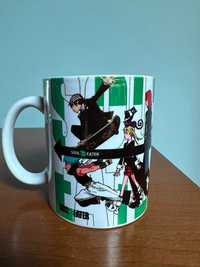 Caneca Branca Porcelana Soul Eater Anime