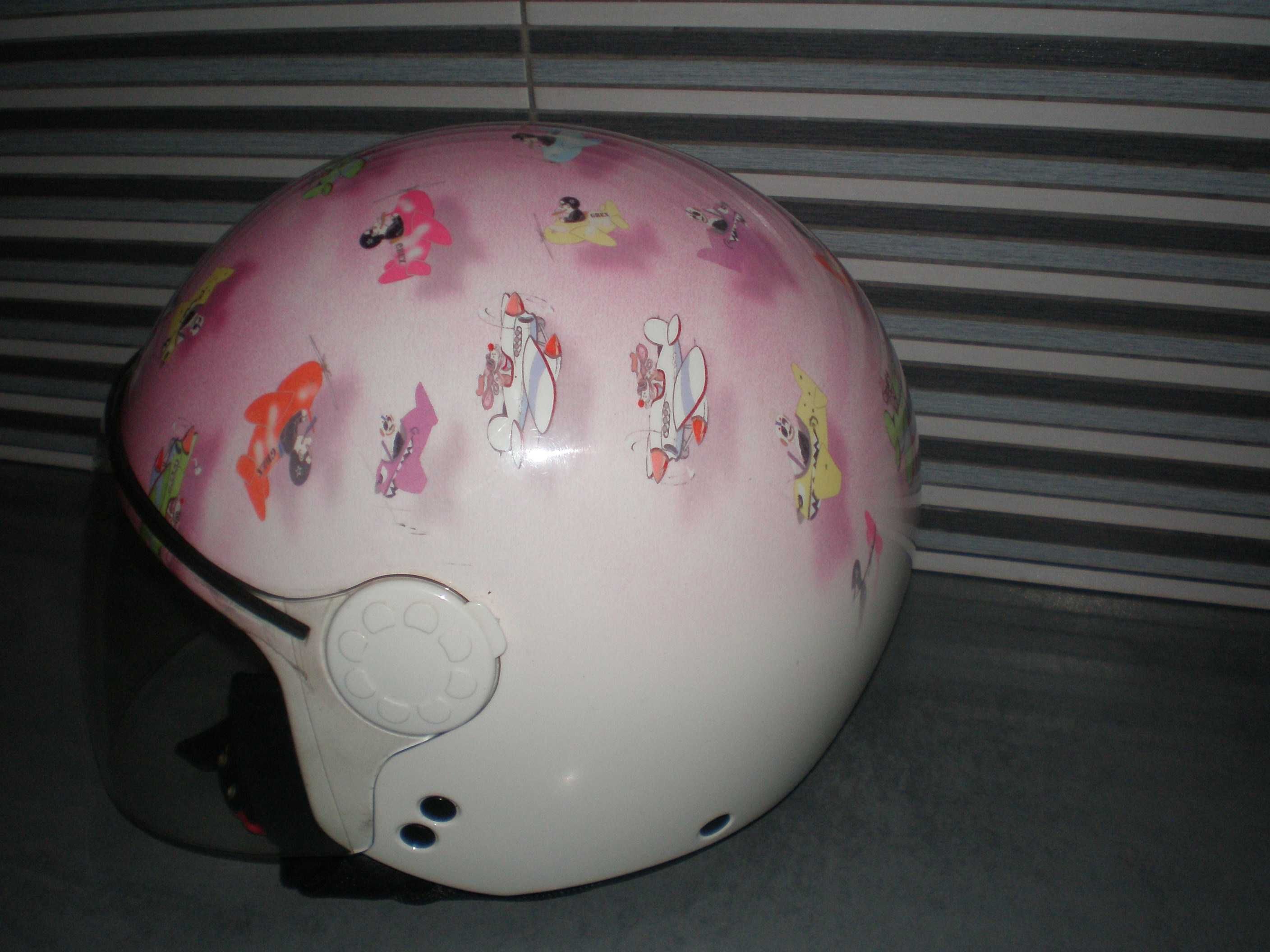 kask dziecięcy Grex samoloty