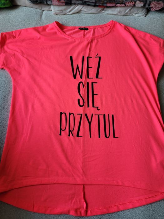Bluzka różowa weź się przytul uniwersalna