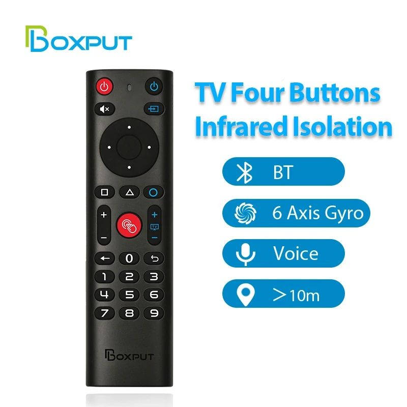 Голосовий пульт BOXPUT BPR3S android tv bluetooth з гіроскопом та кноп