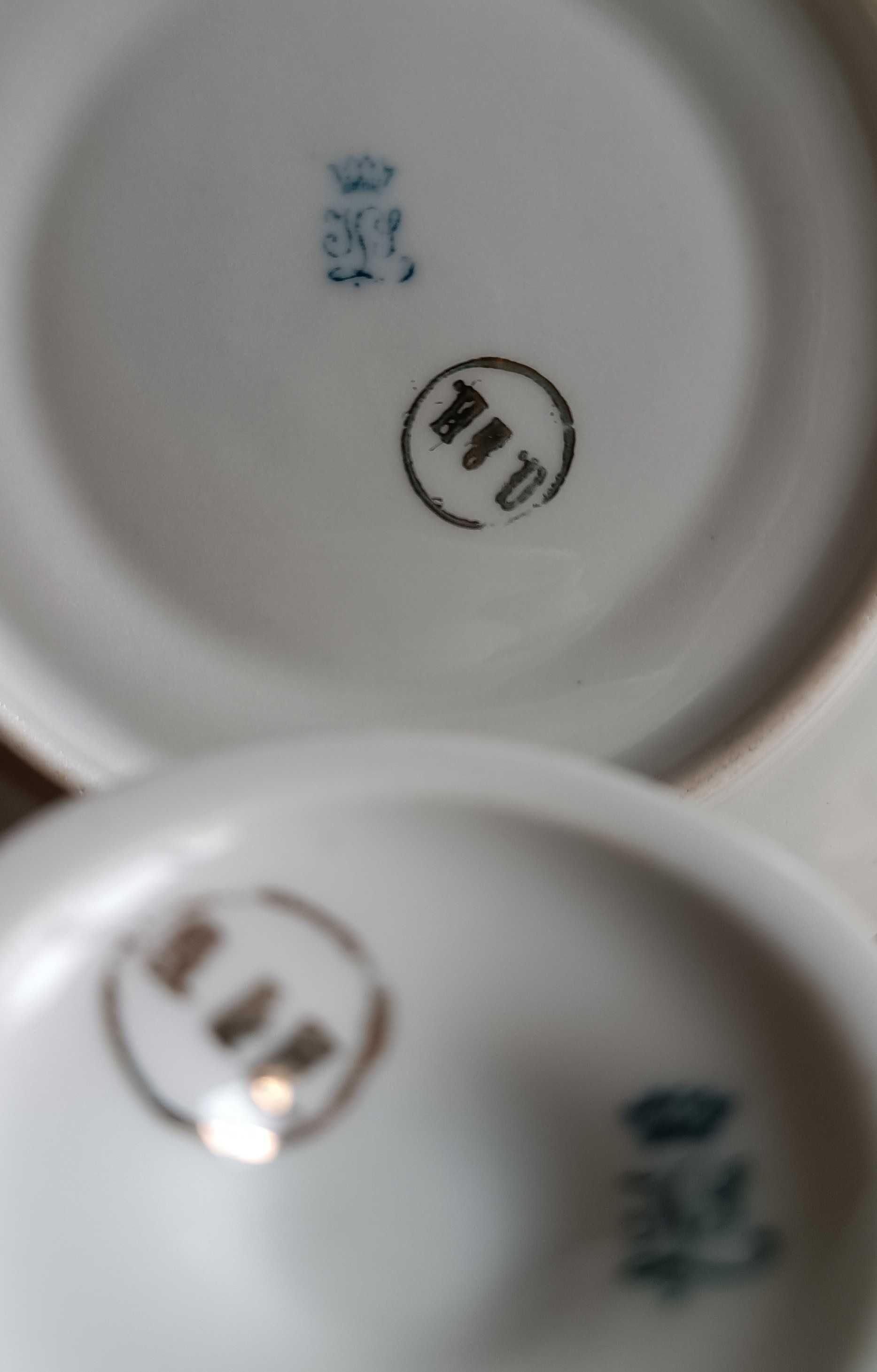 Porcelanowy zestaw dla dwojga- J. Schneider & Co, Bohemia.