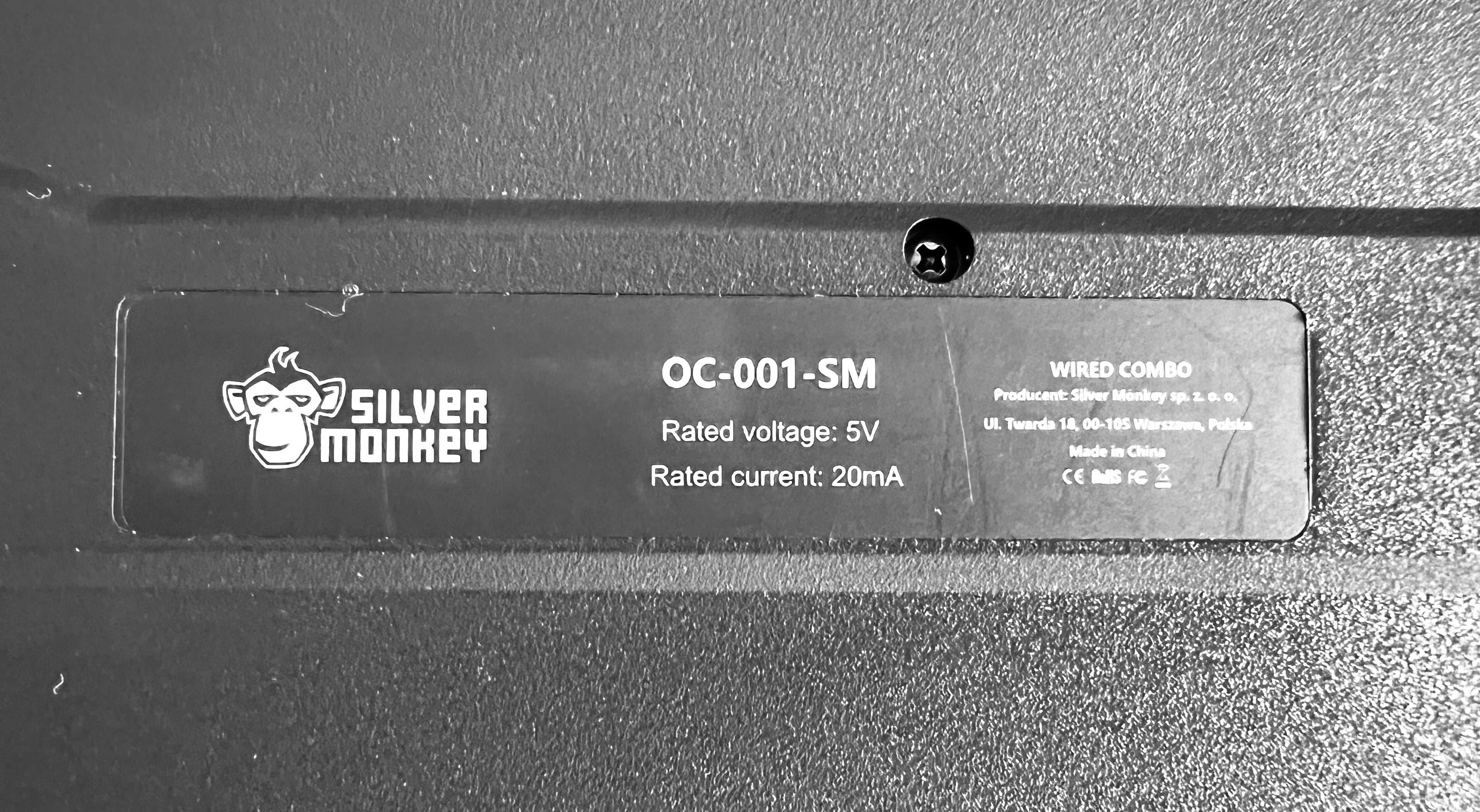 Klawiatura Silver Monkey OC-001-SM