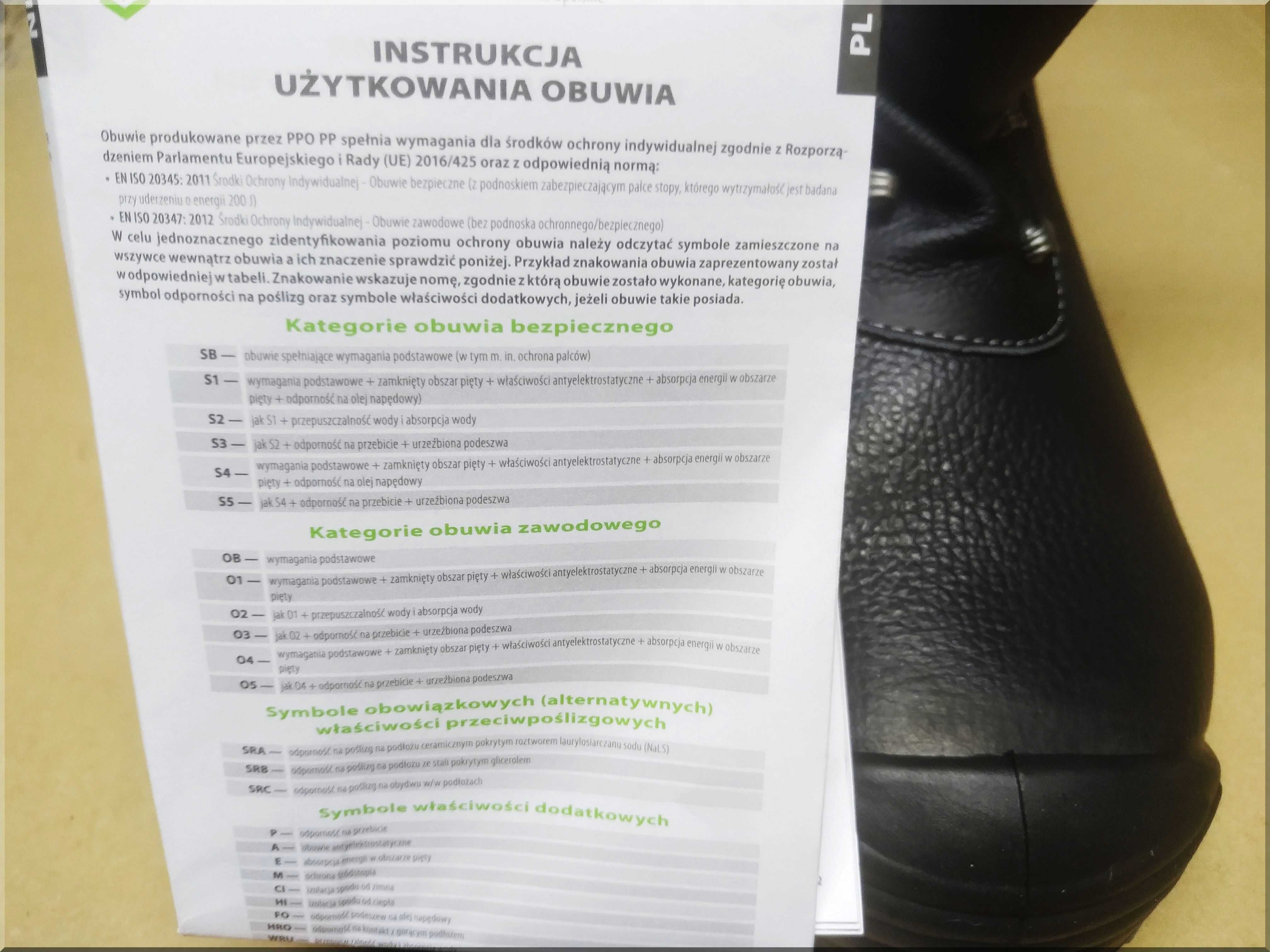 Buty robocze ochronne ocieplane za kostkę roz.46