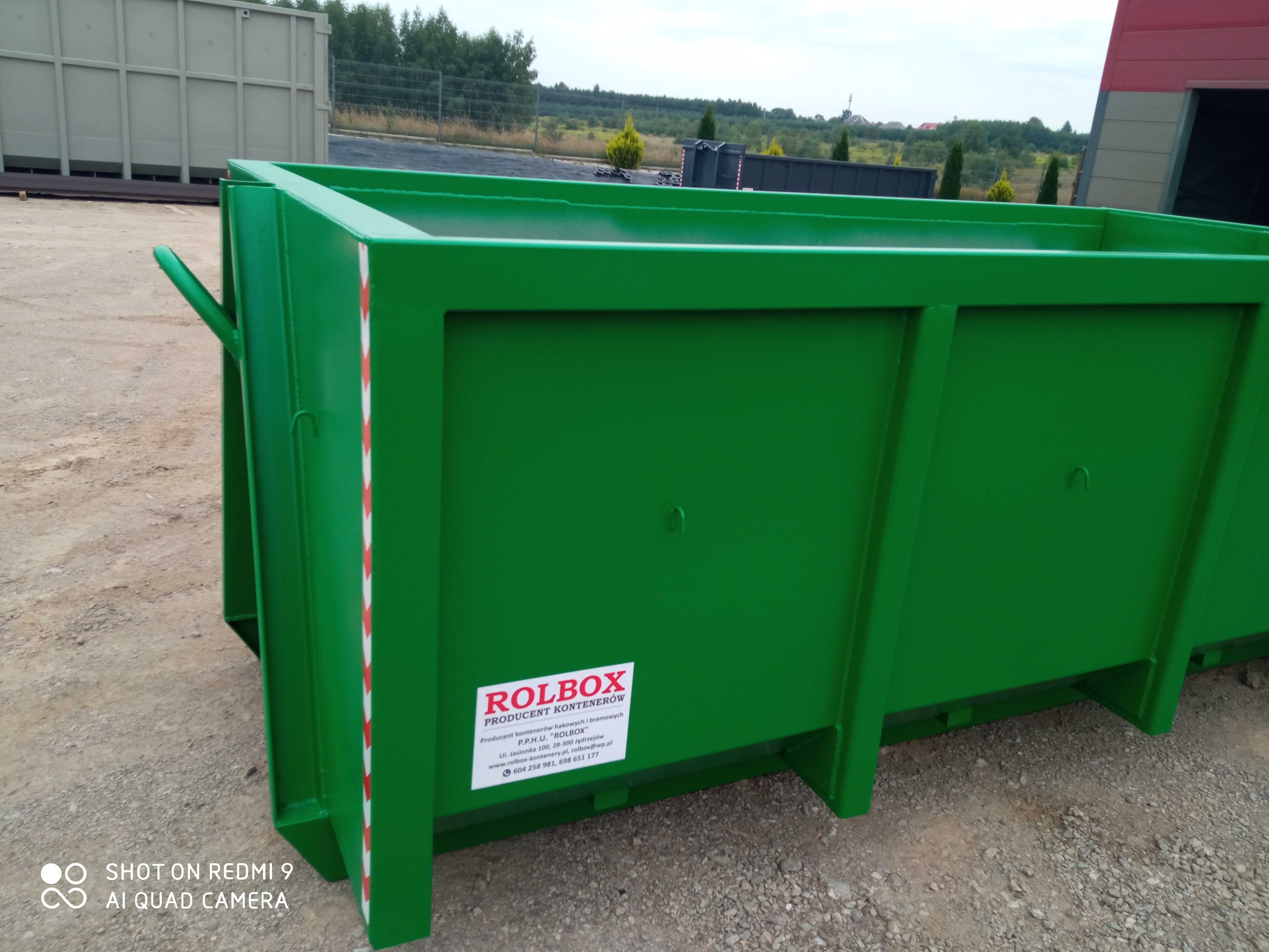 Kontener hakowy KP7m3, złom, producent Rolbox Jędrzejów - 2szt