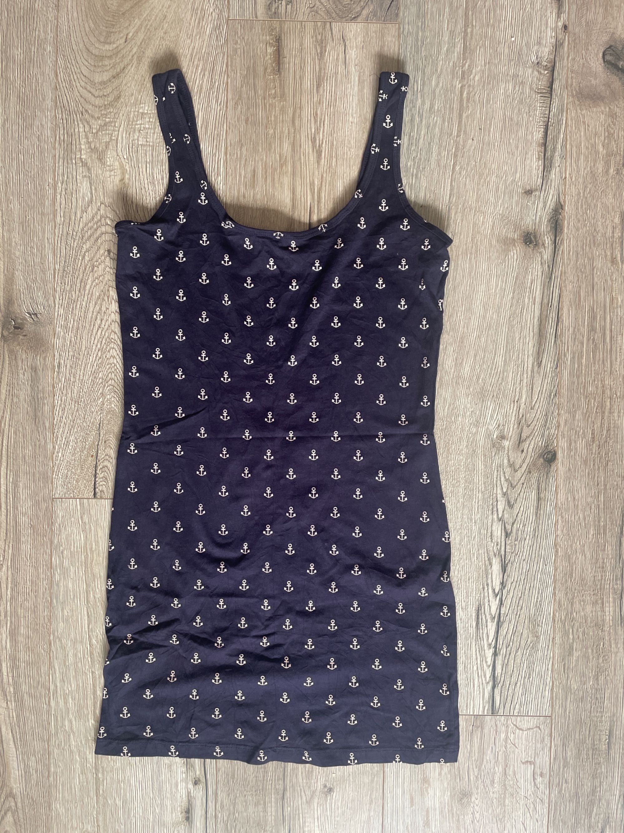 sukienka mini w kotwice