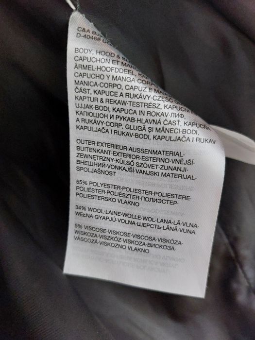 Płaszcz ciążowy Yessica roz. L (40) - w składzie wełna