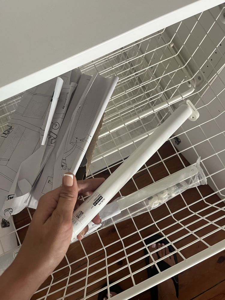 Roupeiro PLATSA branco c/ 2 portas
