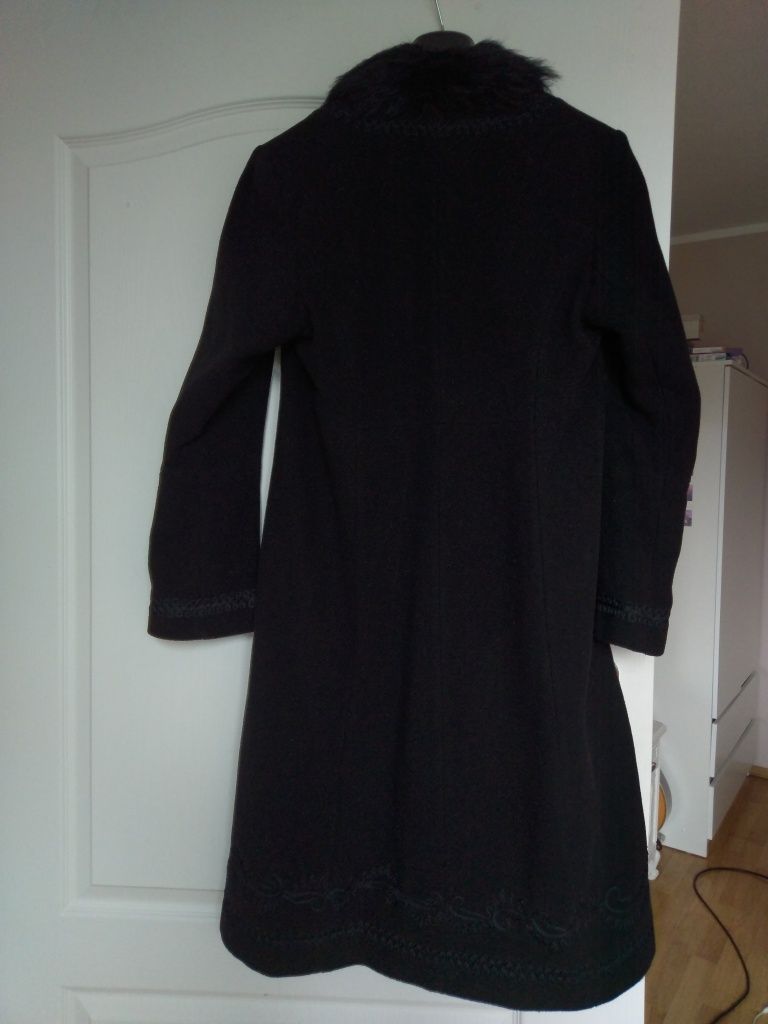 Wełniany damski płaszcz River Island r.40 jak nowy